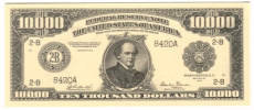 USA 10,000 Dollar Bill Novelty