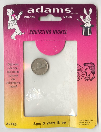 USA Jefferson 5-cent Coin Squirt Toy