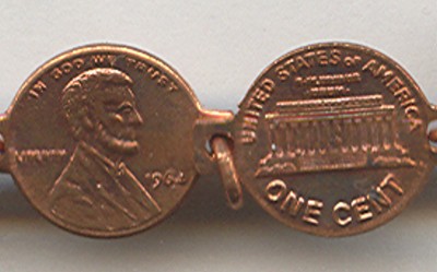 USA Lincoln Memorial Cents Bracelet