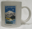 USA 25c Washington Stamp Mug