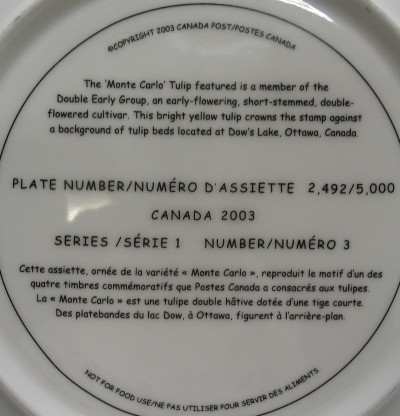 Canada 48-cent Tulip Postage Stamp Plate