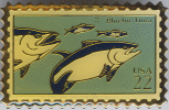 USA 22c Bluefin Tuna Postage Stamp Pin